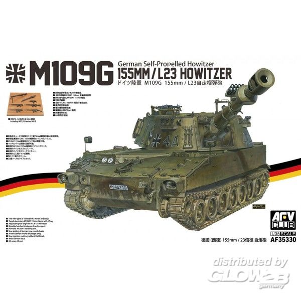M109G 155MM/L23 Howitzer Germ - AFV-Club 1:35 M109G 155MM/L23 Howitzer German Self-Propelled Howitzer