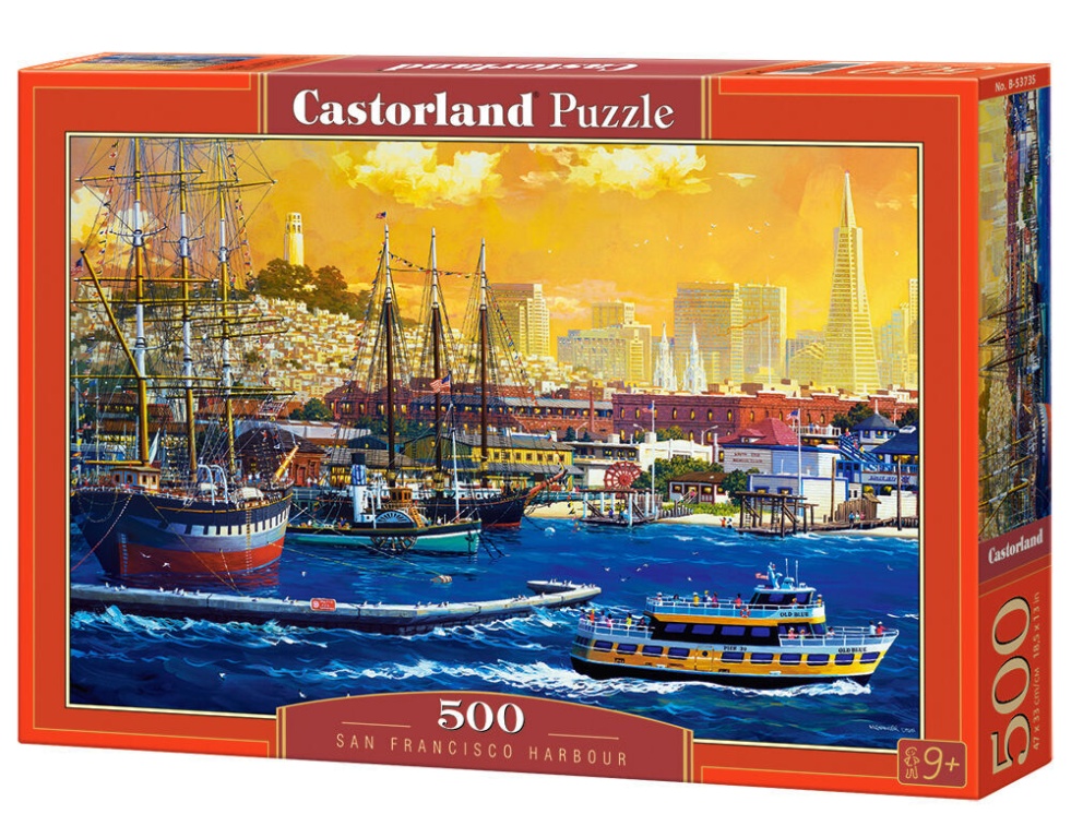 San Francisco Harbour Puzzle - Castorland  San Francisco Harbour Puzzle 500 Teile