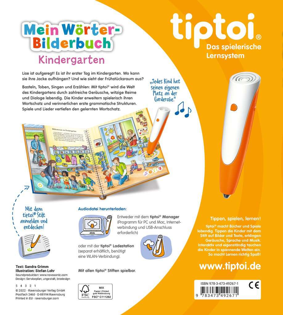 Tiptoi Wörter-Bilderbuch - tiptoi® Mein Wörter-Bilderbuch Kindergarten