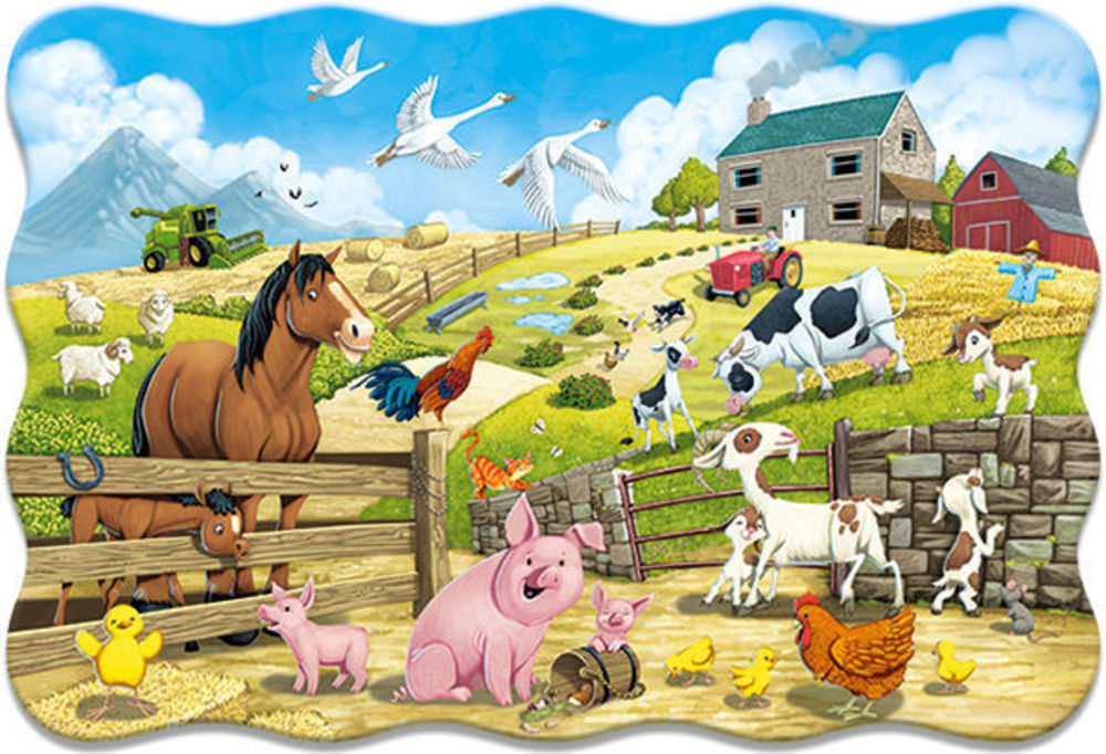 Animals on the Farm, Puzzle 2 - Castorland  Animals on the Farm, Puzzle 20 Teile maxi