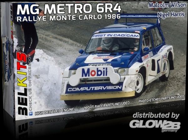 MG Metro 6R4 Rallye Monte Car - BELKITS 1:24 MG METRO 6R4,Rallye Monte Carlo 1986