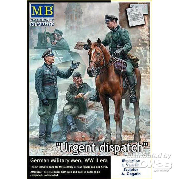 Urgent Dispatch. German Milit - Master Box Ltd. 1:35 Urgent Dispatch. German Military Men, WWII era