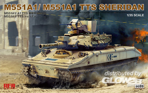 M551A1/ A1TTS SHERIDAN - Rye Field Model 1:35 M551A1/ A1TTS SHERIDAN