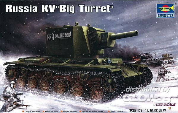 1/35 Russian KV Big - Trumpeter 1:35 Russischer KV ´´Big Turret´´