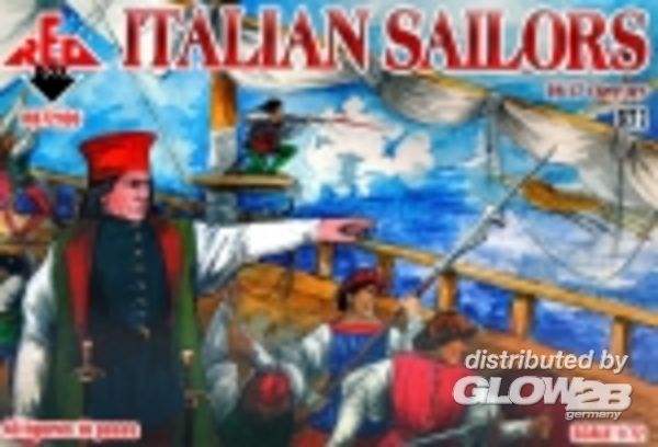 Italian Sailors,16-17th centu - Red Box 1:72 Italian Sailors,16-17th century,set 2