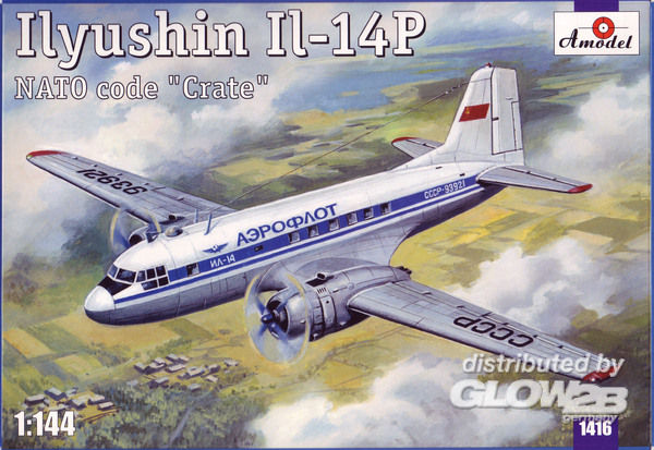 Ilyushin IL-14P Crate Soviet - Amodel 1:144 Ilyushin IL-14P Crate Soviet civil airc.