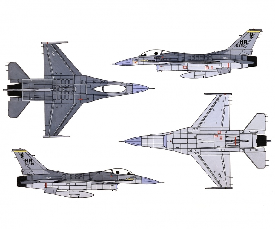 1:72 F-16 C/D Nachtfalke - 1:72 F-16 C/D Night Falcon