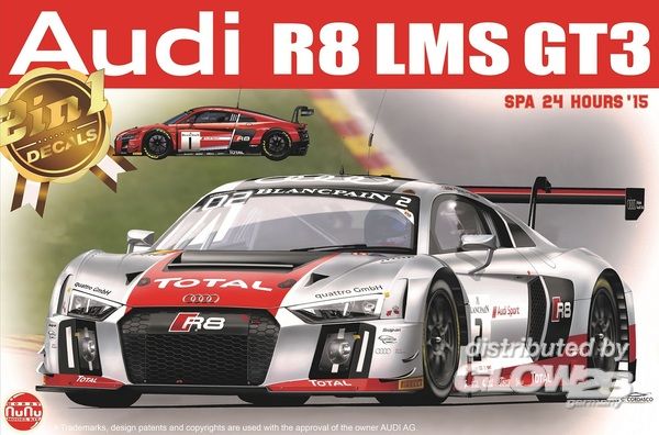 Audi R8 LMS GT3 SPA 24 Hours´ - NUNU-BEEMAX 1:24 Audi R8 LMS GT3 SPA 24 Hours´15