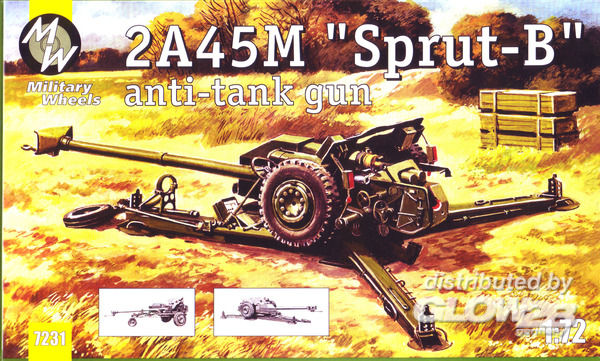 2A45M ´´Sprut-B´´ anti tunk g - Military Wheels 1:72 2A45M ´´Sprut-B´´ anti tunk gun