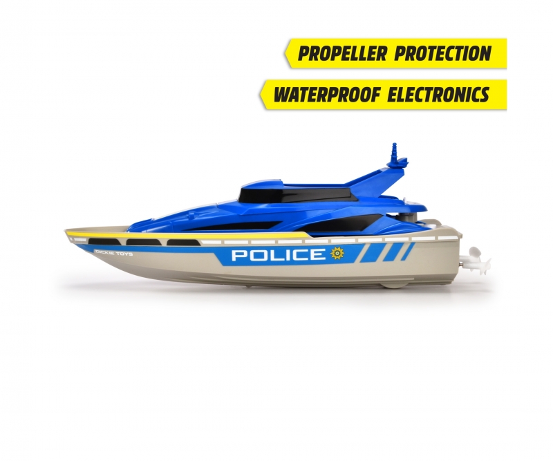 Dickie RC Polizeiboot 38c - RC Police Boat, RTR