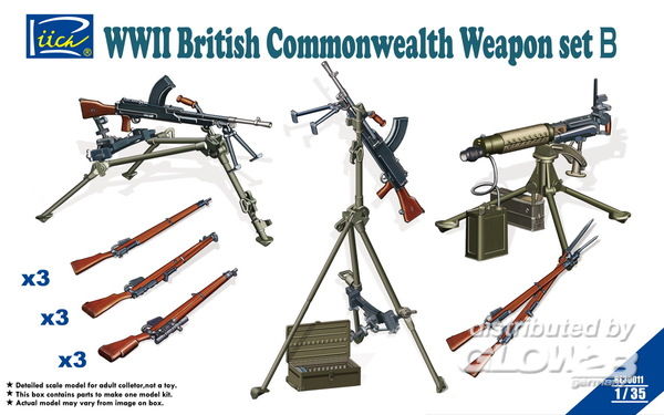 WWII British Commenwealth Wea - Riich Models 1:35 WWII British Commenwealth Weapon Set B