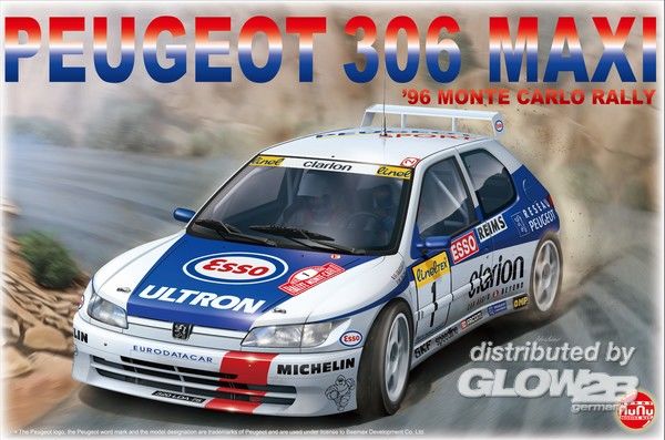 Peugeot 306Maxi 96 Monte Carl - NUNU-BEEMAX 1:24 Peugeot 306 MAXI 96 Monte Carlo Rally