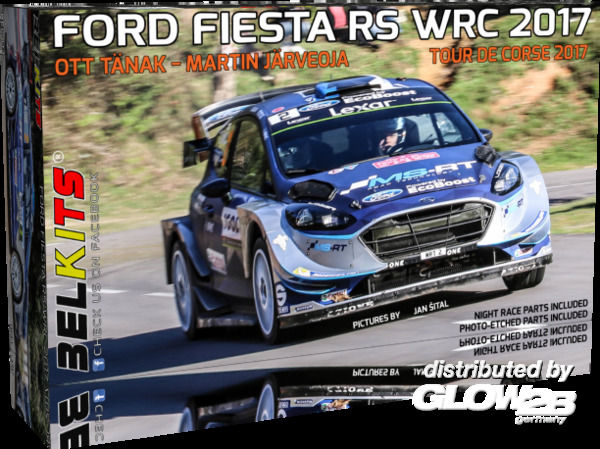 Ford Fiesta RS WRC 2017, Ott - BELKITS 1:24 Ford Fiesta RS WRC 2017, Ott Tanak