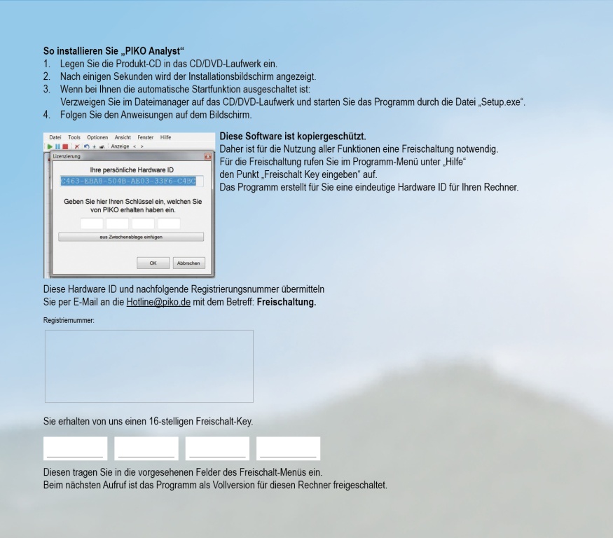 Software für Messwagen - Software für PIKO H0 Messwagen (CD-ROM) PIKO Analyst