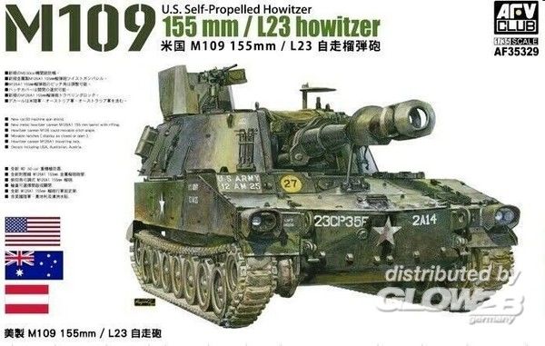 M109 155mm/L23 Howitzer - AFV-Club 1:35 M109 155mm/L23 Howitzer