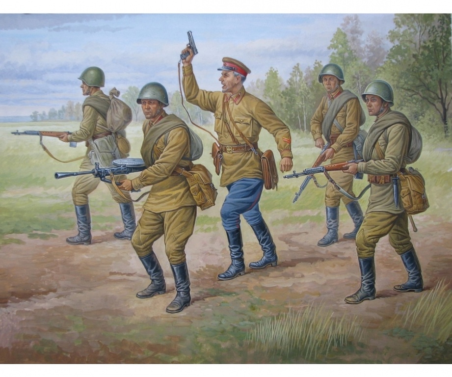 1:72 Soviet reguläre Infanter - 1:72 Soviet reguläre Infanterie 1941-42