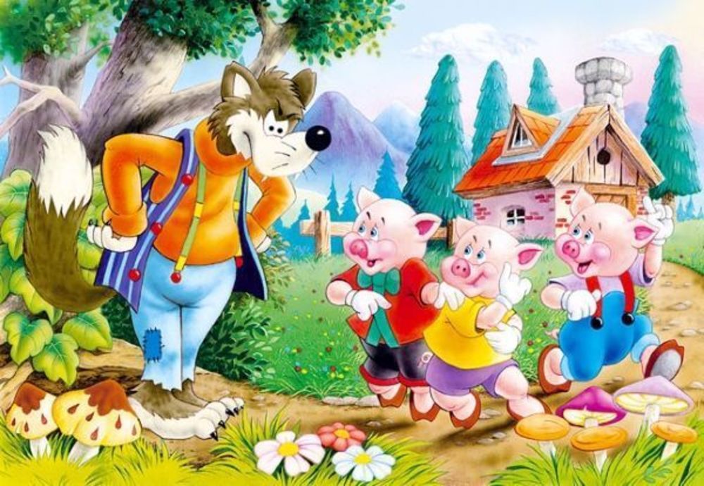 Three Little Pigs, Puzzle 60 - Castorland  Three Little Pigs, Puzzle 60 Teile