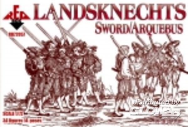 Landsknechts (Sword/Arquebus) - Red Box 1:72 Landsknechts (Sword/Arquebus) 16th centu