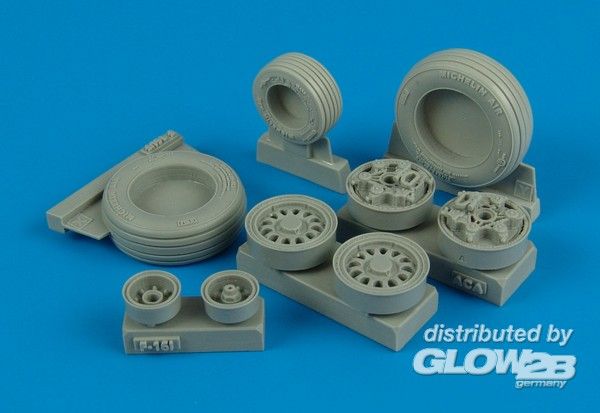 F-16l Sufa weighted wheels fo - Wheelliant 1:32 F-16l Sufa weighted wheels for Academy