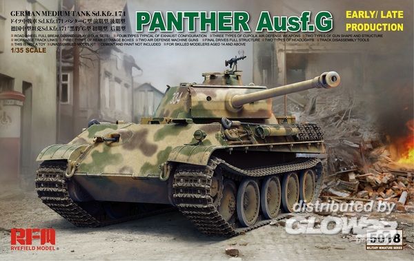 Panther Ausf.G Early/Late pro - Rye Field Model 1:35 Panther Ausf.G Early/Late productions