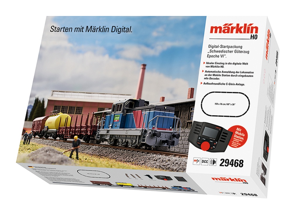 Digital-Startset Green Cargo - Schwedischer Güterzug mit Diesellok
