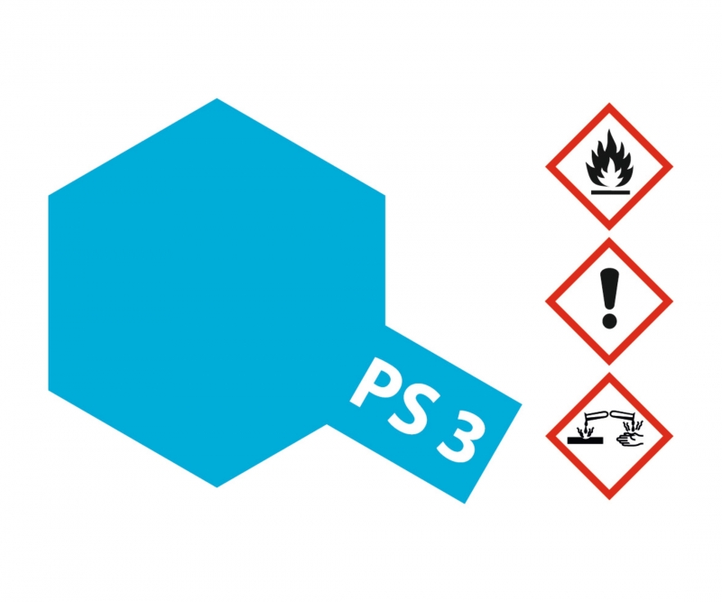 PS 3 hell-blau - PS-3 Hellblau Polycarbonat 100ml