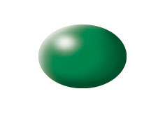 laubgrün,   seidenmatt - laubgrün, seidenmatt RAL 6001 Aqua Color 18 ml