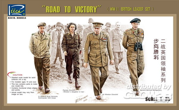 WWII Britis Leader set(ROAD T - Riich Models 1:35 WWII Britis Leader set(ROAD TO VICTORY)