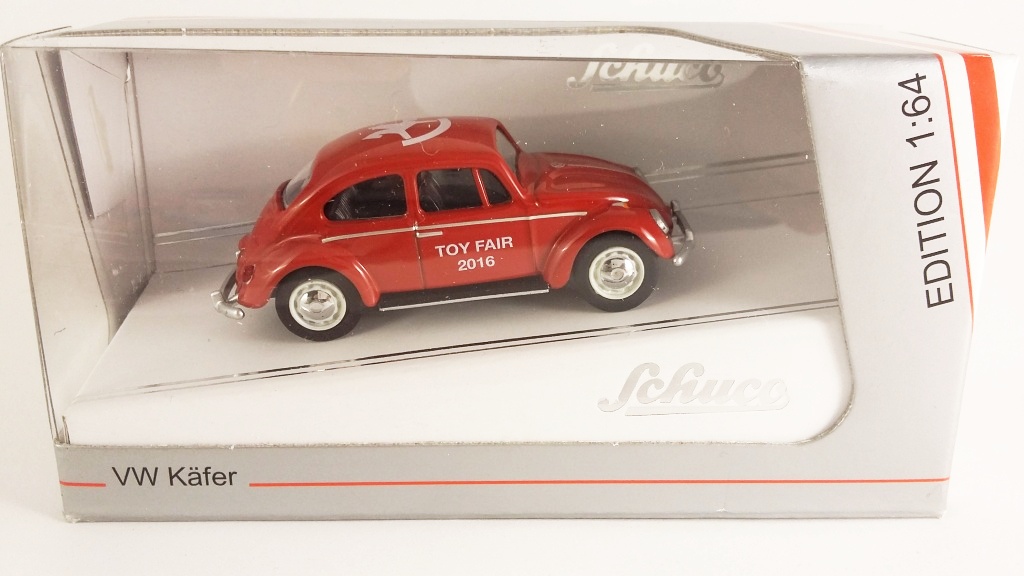 VW Käfer 1:64 rot ToyFair2016 - Messemodell Nürnberg 2016 in geringer Auflage
