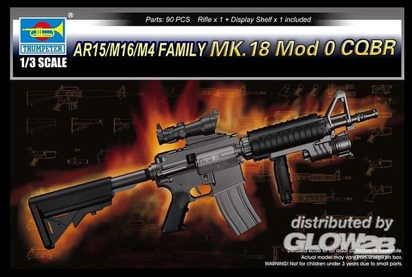 1/3 Small Arms: MK 18 Mod 0 C - Trumpeter 1:3 AR15/M16/M4 FAMILY-MK.18 Mod o CQBR