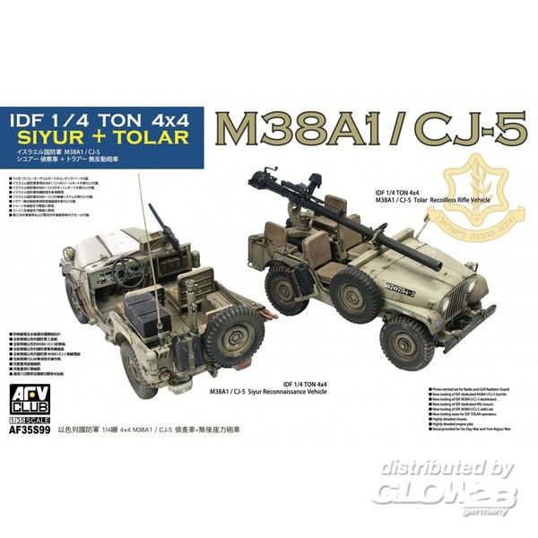 IDF 1/4 Ton 4x4 SIYUR and TOL - AFV-Club 1:35 IDF 1/4 Ton 4x4 SIYUR and TOLAR M38A1/CJ-5
