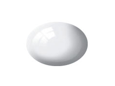 weiß,   glänzend - weiß, glänzend RAL 9010 Aqua Color 18 ml