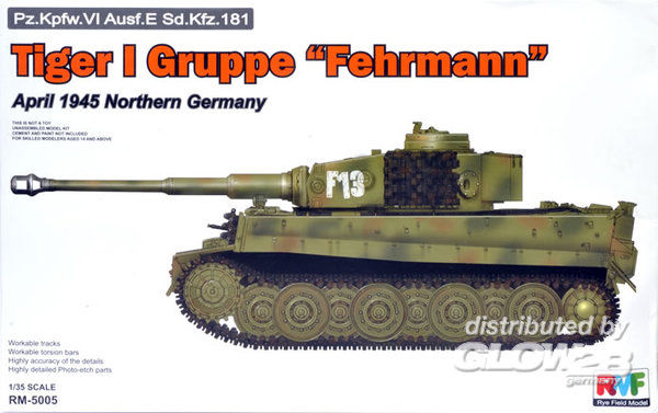Tiger I Gruppe "Fehrmann" Apr - Rye Field Model 1:35 Tiger I Gruppe Fehrmann April 1945