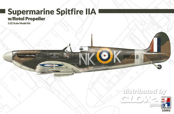 Supermarine Spitfire IIA w/Ro - Hobby 2000 1:32 Supermarine Spitfire IIA w/Rotol Propeller