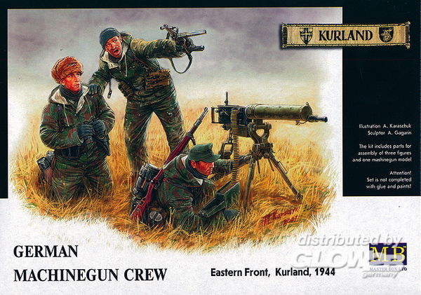 German Machinegun Crew - Master Box Ltd. 1:35 German Machinegun Crew Eastern Front Kurland 1944