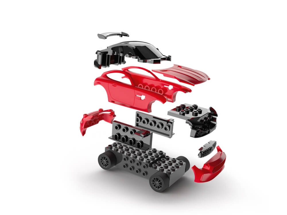 Build ´n Race Mercedes-AMG GT - Build ´n Race Mercedes-AMG GT R, rot