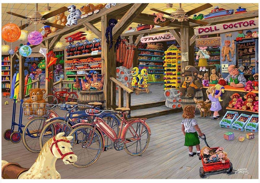 Wooden City Holz-Puzzle: In t - Wooden City: Wooden Puzzle In the Toy Shop L