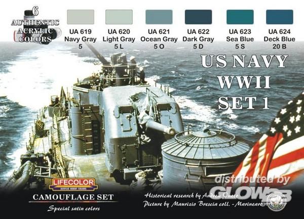 Camouflage Set US Navy WWII S - Lifecolor  Camouflage Set US Navy WWII Set 1