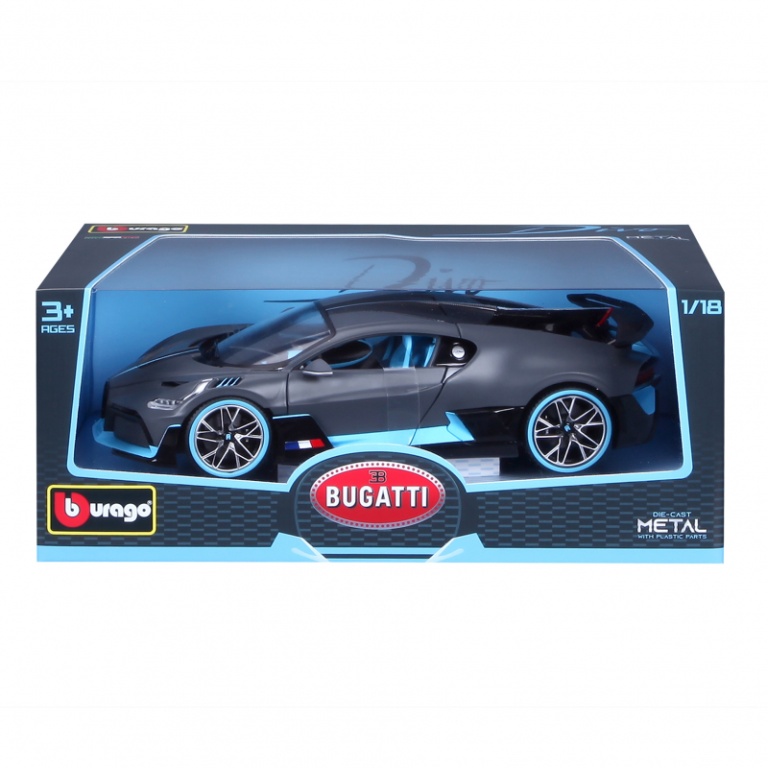 BB 1:18 Bugatti Divo - Bburago 1:18 Bugatti DIVO, grau