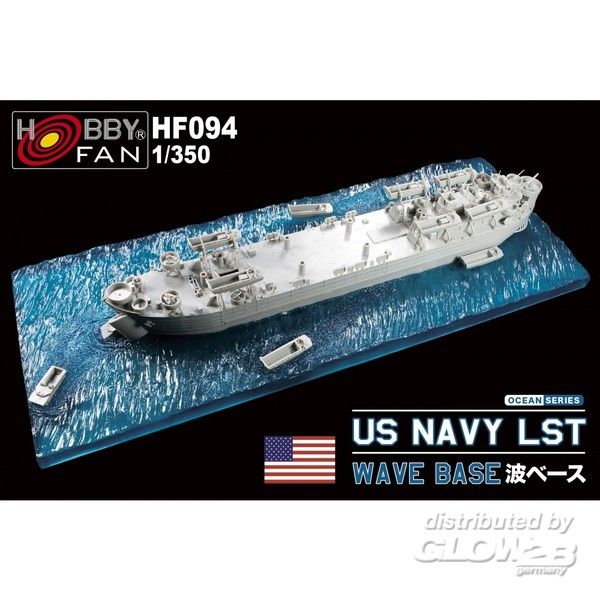 Wave Base for US Navy LST - Hobby Fan 1:350 Wave Base for US Navy LST