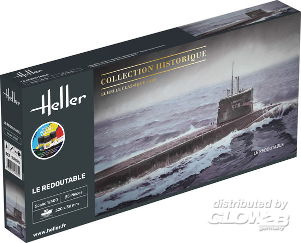 STARTER KIT U-Boot S/M Redout - Heller 1:400 STARTER KIT U-Boot S/M Redoutable