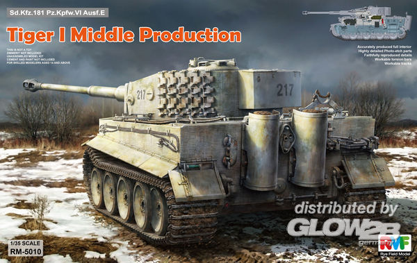 Tiger I Middle Prod. Full Int - Rye Field Model 1:35 Tiger I Middle Production Full Interior