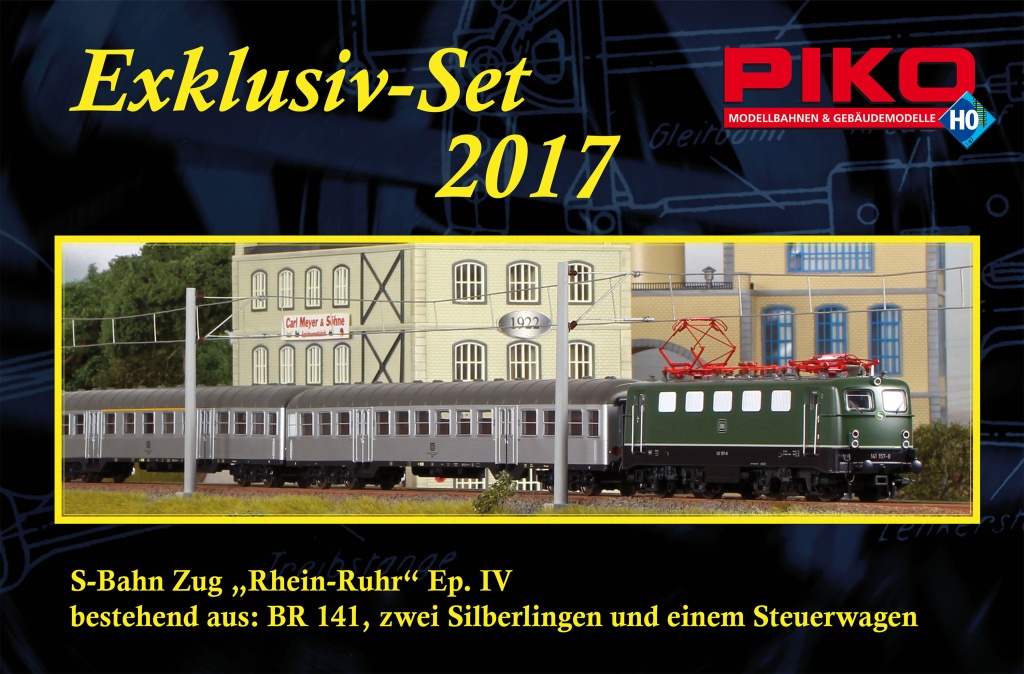 S-Bahn Zug    BR 141 +    Sil - Exklusiv-Set 2017 zum Tag der Offenen Tür: BR 141 DB IV S-Bahn Zug