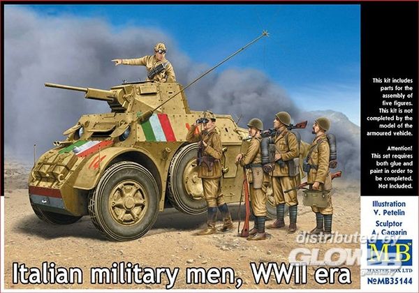 Italian military men WWWII er - Master Box Ltd. 1:35 Italian military men,WWII era