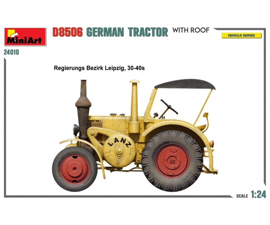 1:24 Dt. Traktor D8506 m. Kab - 1:24 Dt. Traktor D8506 m. Kabinendach