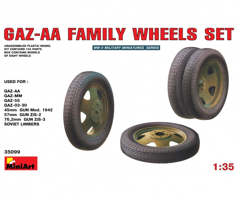GAZ-AA Family Wheels set - 1:35 Räderset GAZ-AA-Serie (8)