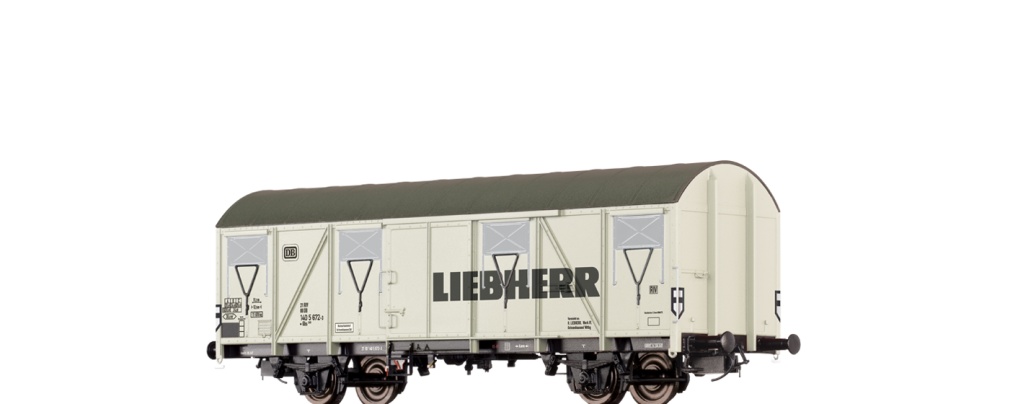 H0 GÜW Gbs 245 DB IV Liebherr - H0 Güterwagen Gbs 245 DB, IV, Liebherr