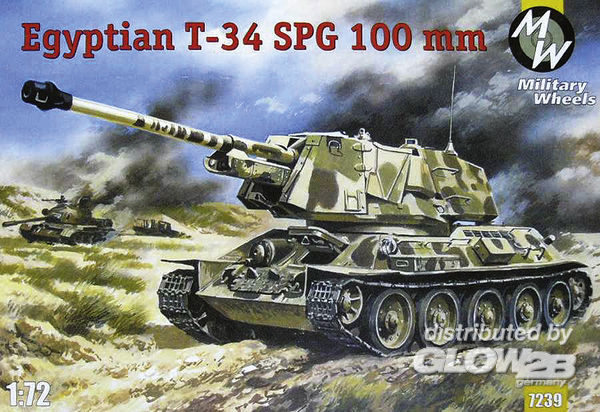 T-34-100 - Military Wheels 1:72 T-34-100 Egypt Army
