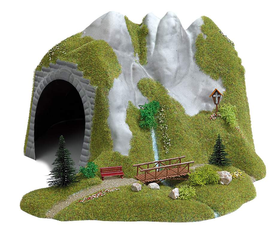 Tunnel mit Bach H0