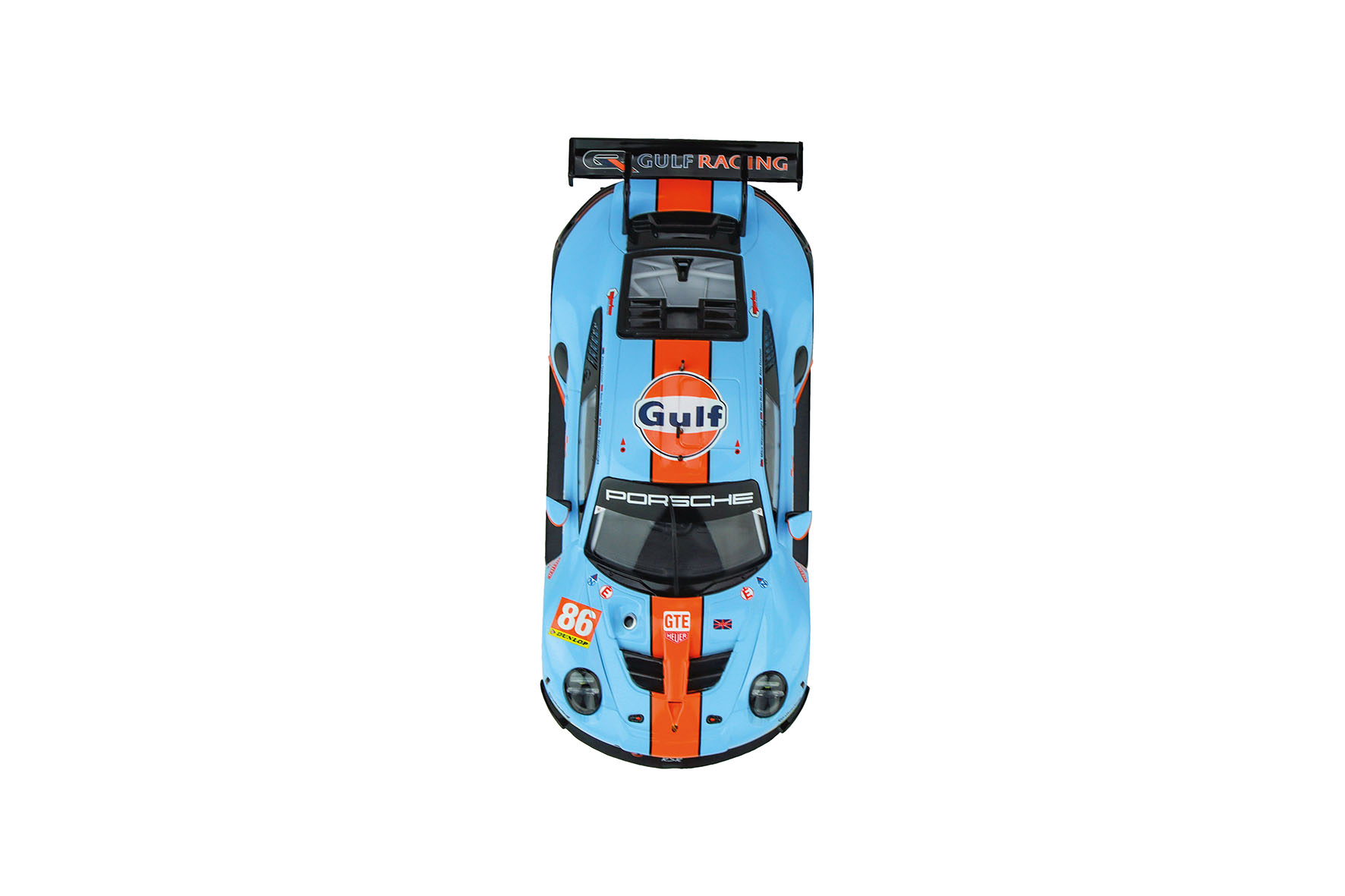 Porsche 911 RSR "Gulf Racing, - CARRERA DIGITAL 132  Porsche 911 RSR Gulf Racing, Mike Wainwright, No.86, Silverstone 2018